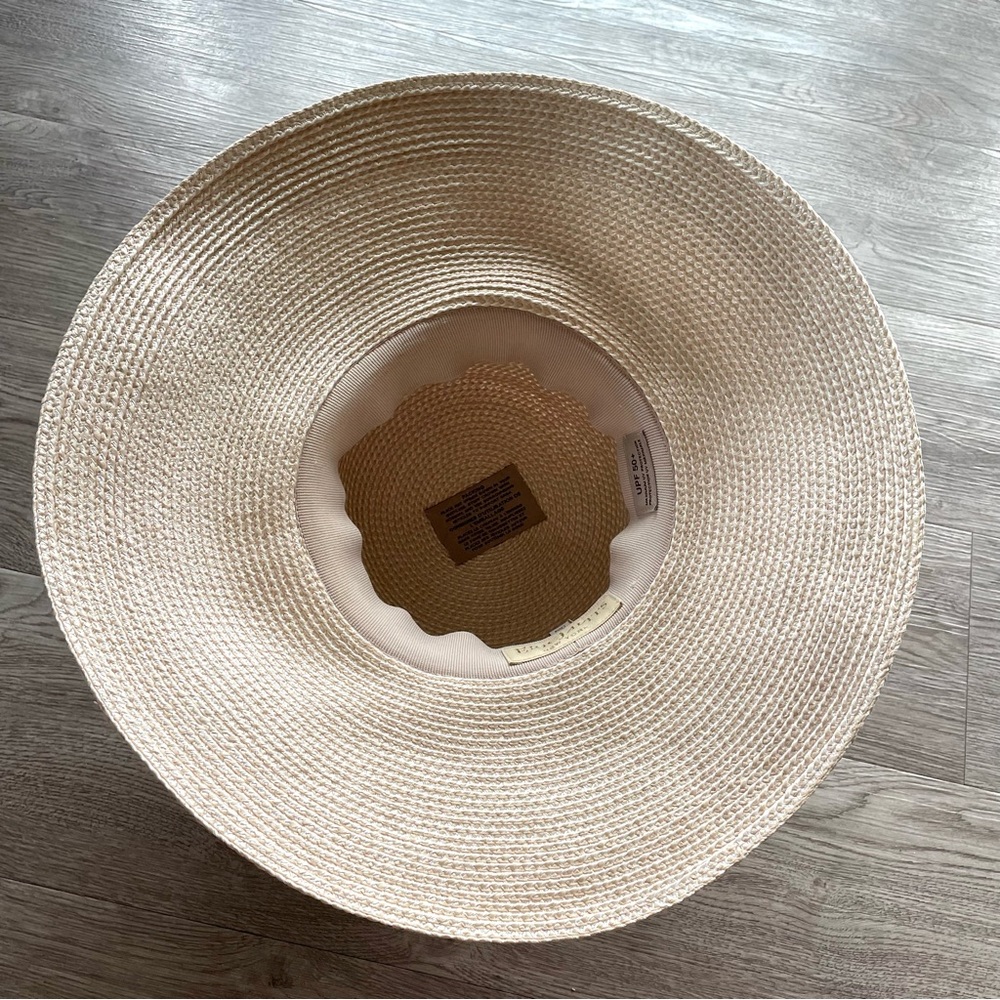 NWOT Eric Javits Hampton Squishee Straw Hat, Cream - Picture 5 of 5